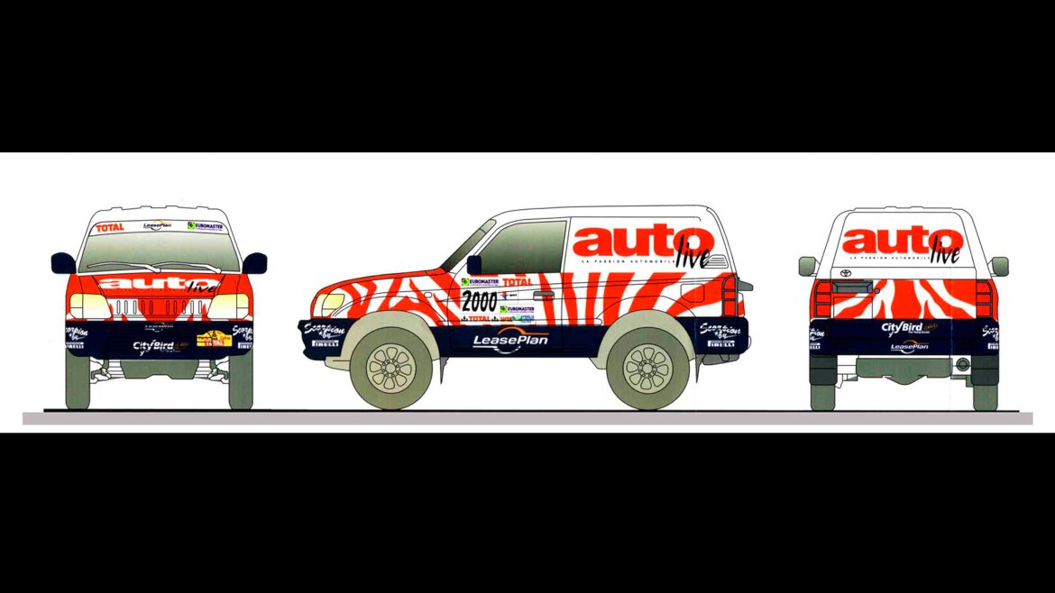 Habillage voiture Paris-Dakar